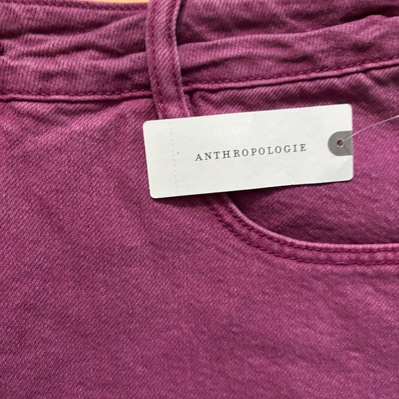 Anthropologie PILCRO Frayed Raw Hem Denim Shorts Purple Women’s Size 31 New Tag - Picture 3 of 7